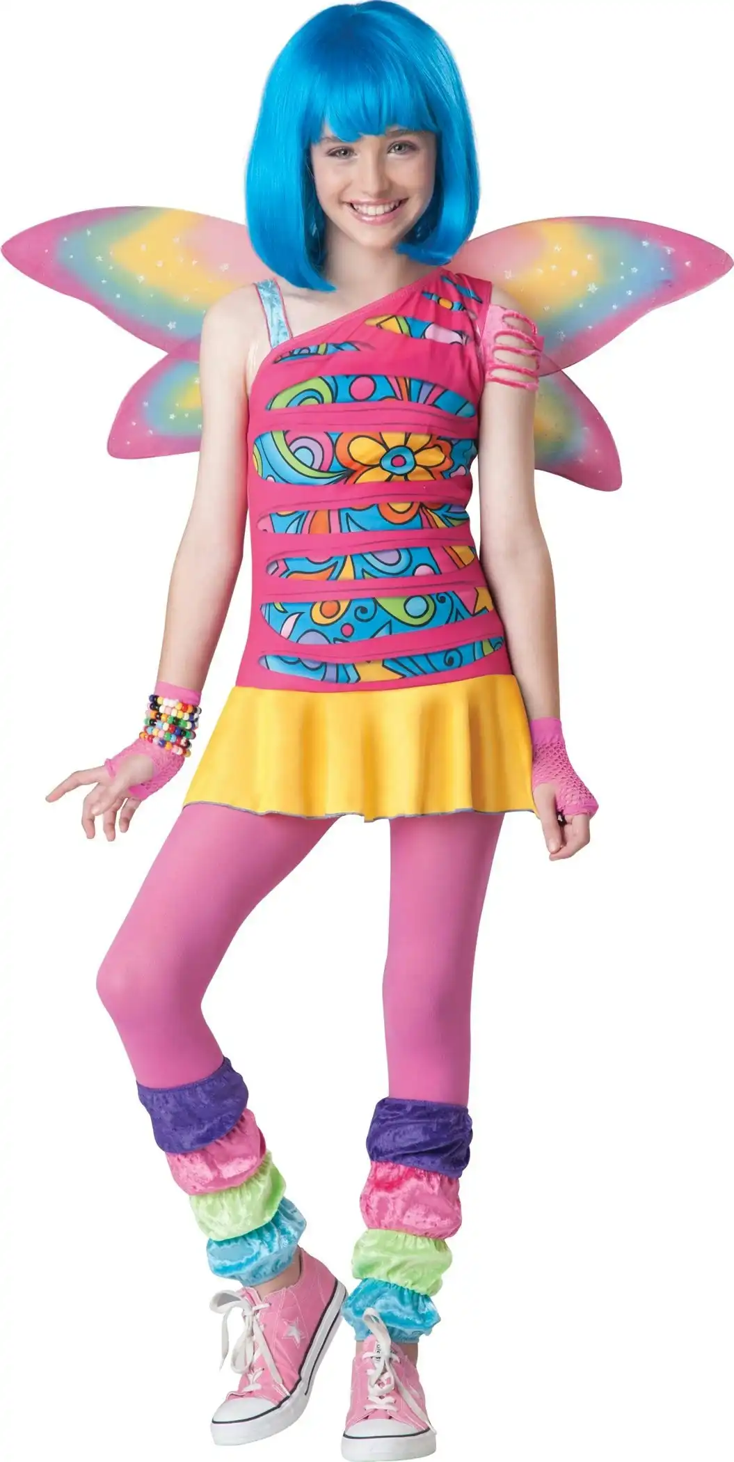 Rainbow Fairy Tween Girls Costume