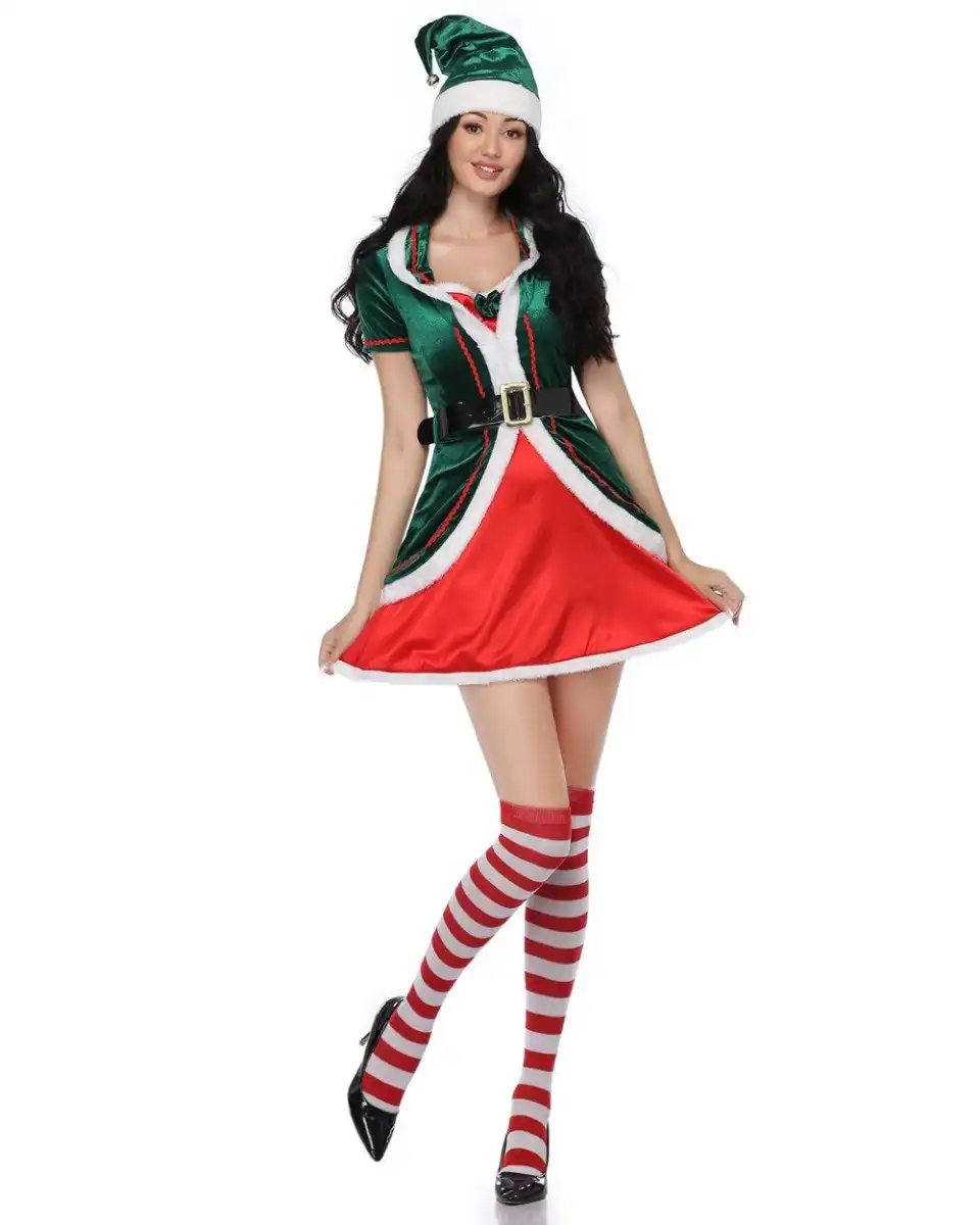 Santa Elf Womens Christmas Costume