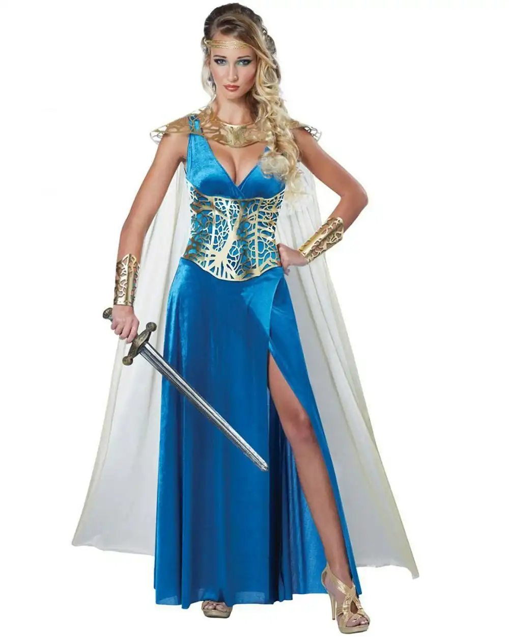 Warrior Queen Blue Womens Costume