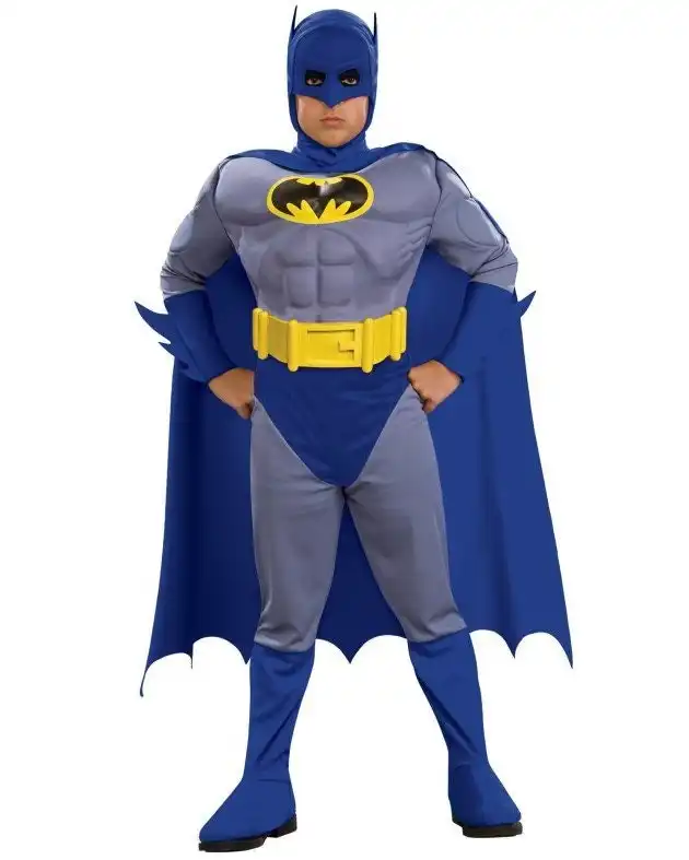 Batman Brave & Bold Deluxe Muscle Chest Toddler Boys Child Costume