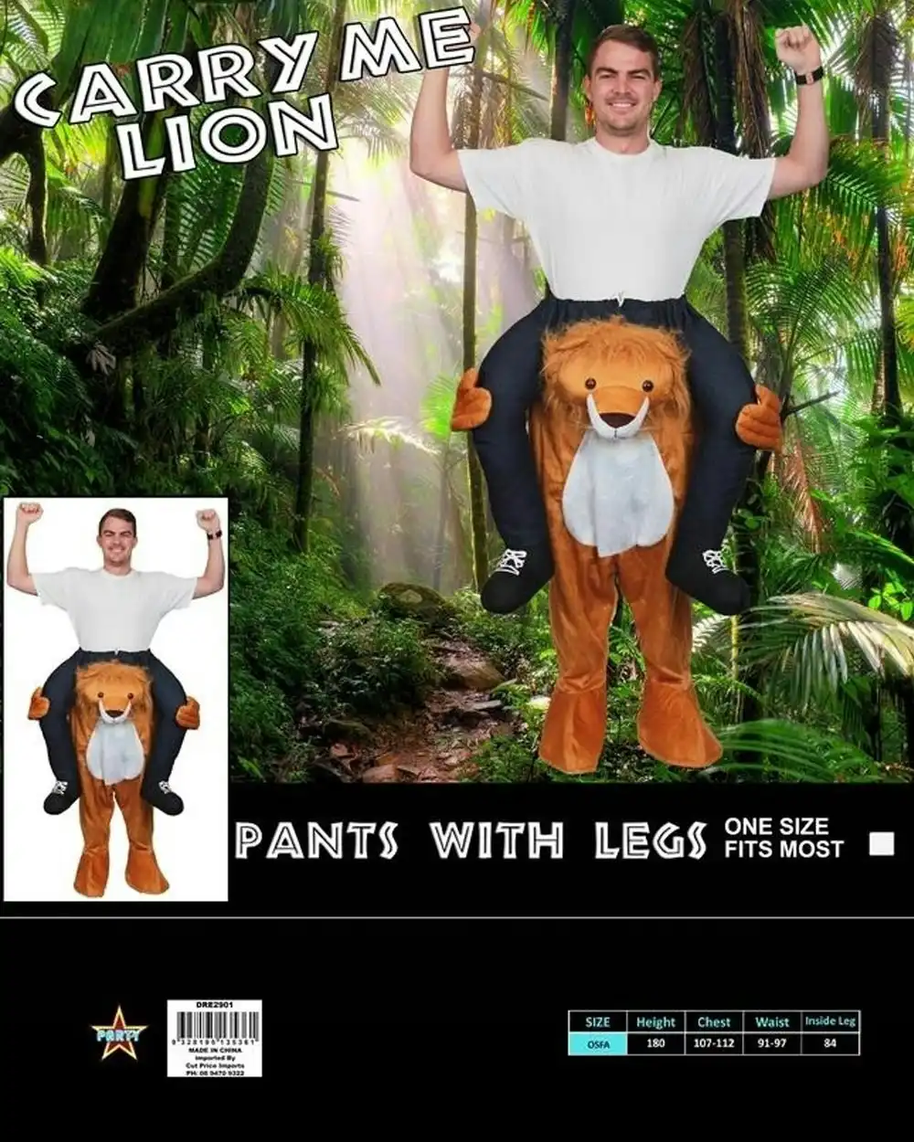 Carry Me Lion Suit Costume