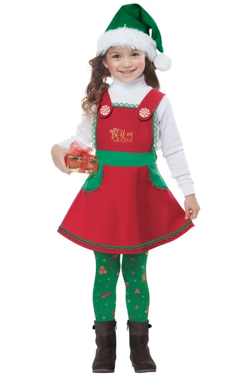 Elf in Charge Toddler Girls Costume