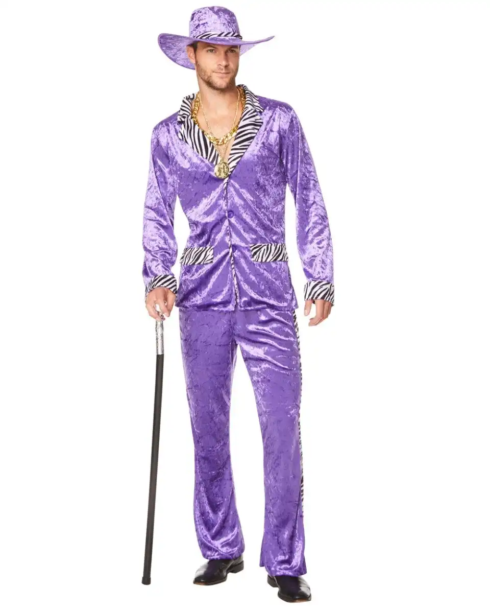 Purple 80's Pimp Suit Mens Costume