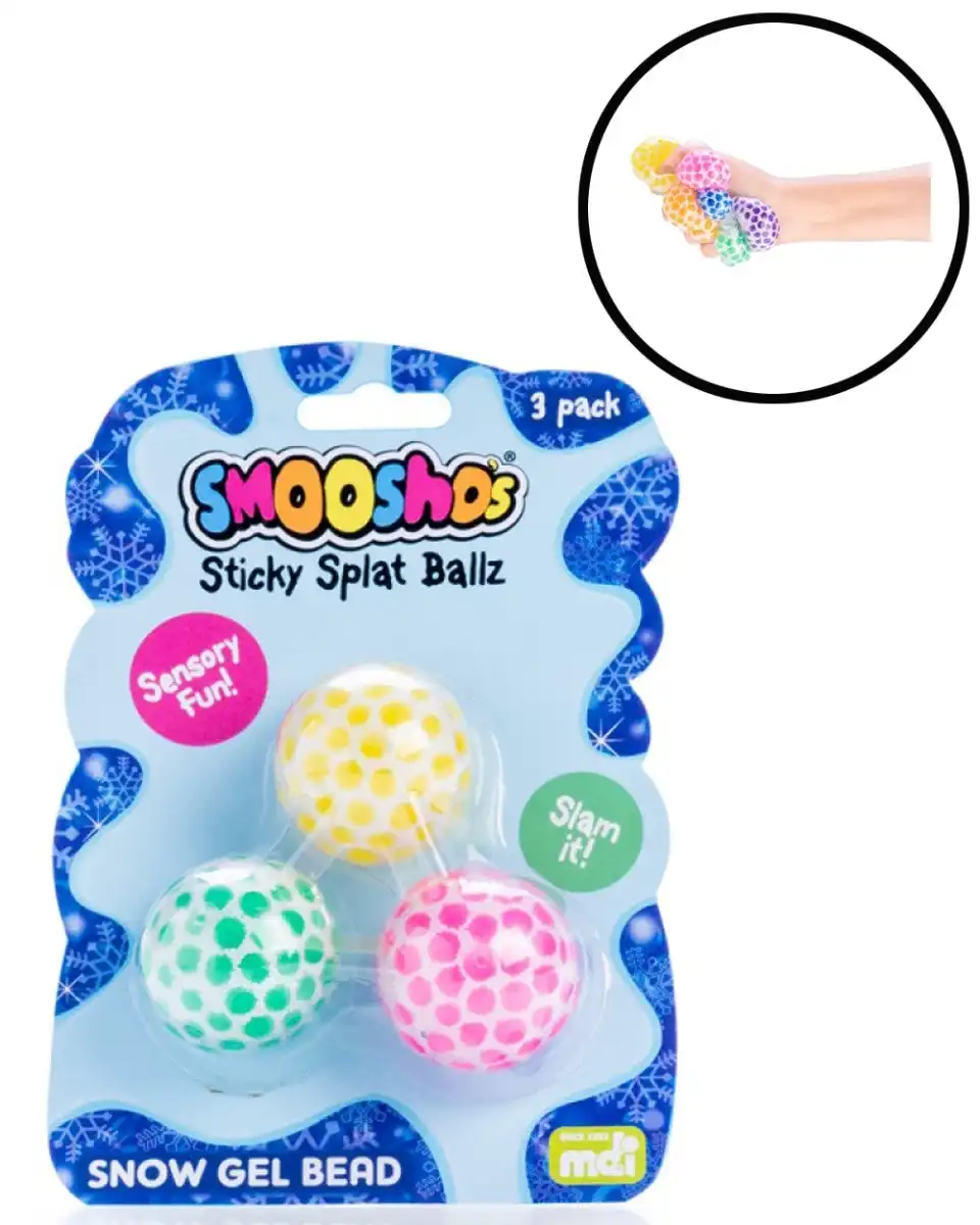 Smoosho's Snow Gel Bead Sticky Splat Ballz