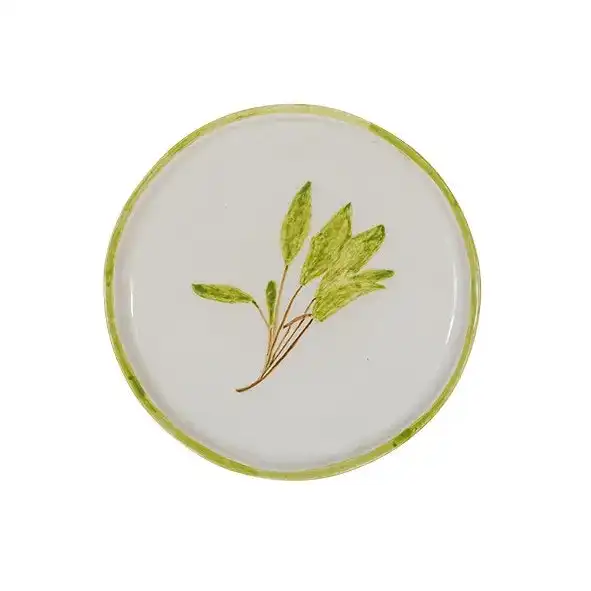 Provincial & Rustic Vert Basil Side Plate - Set of 8