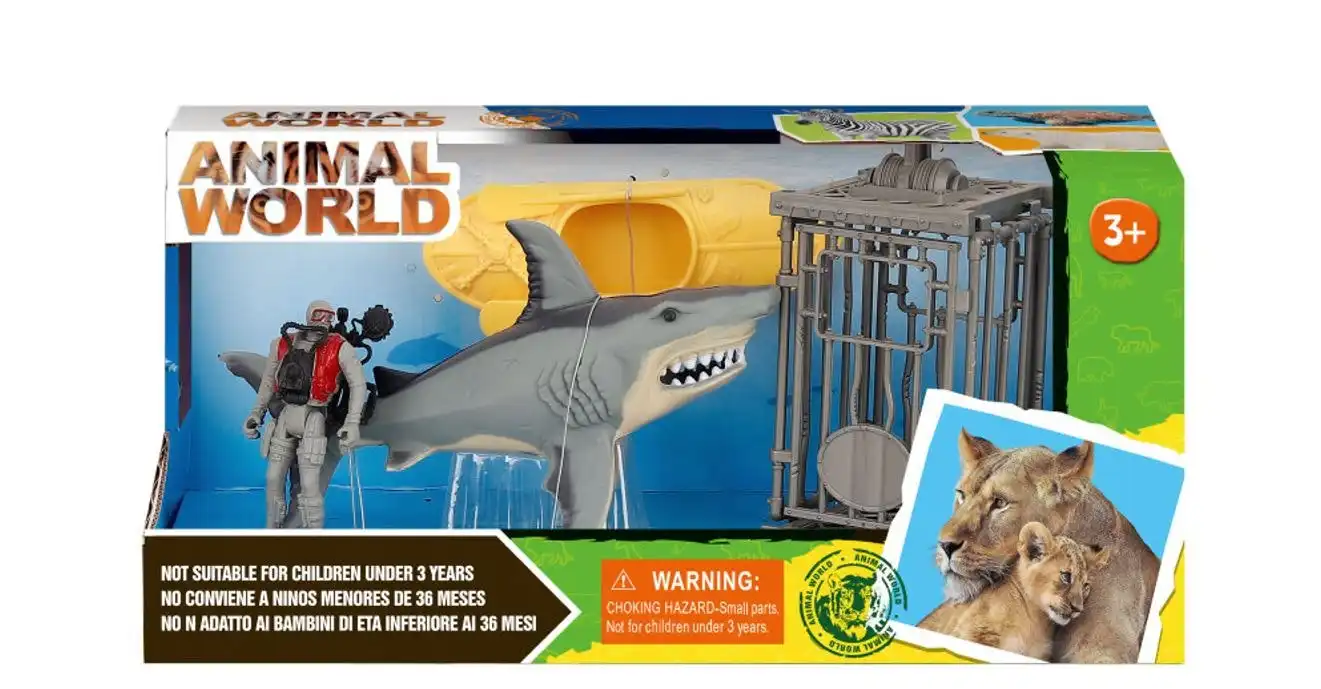 Animal World Great White Shark Playset
