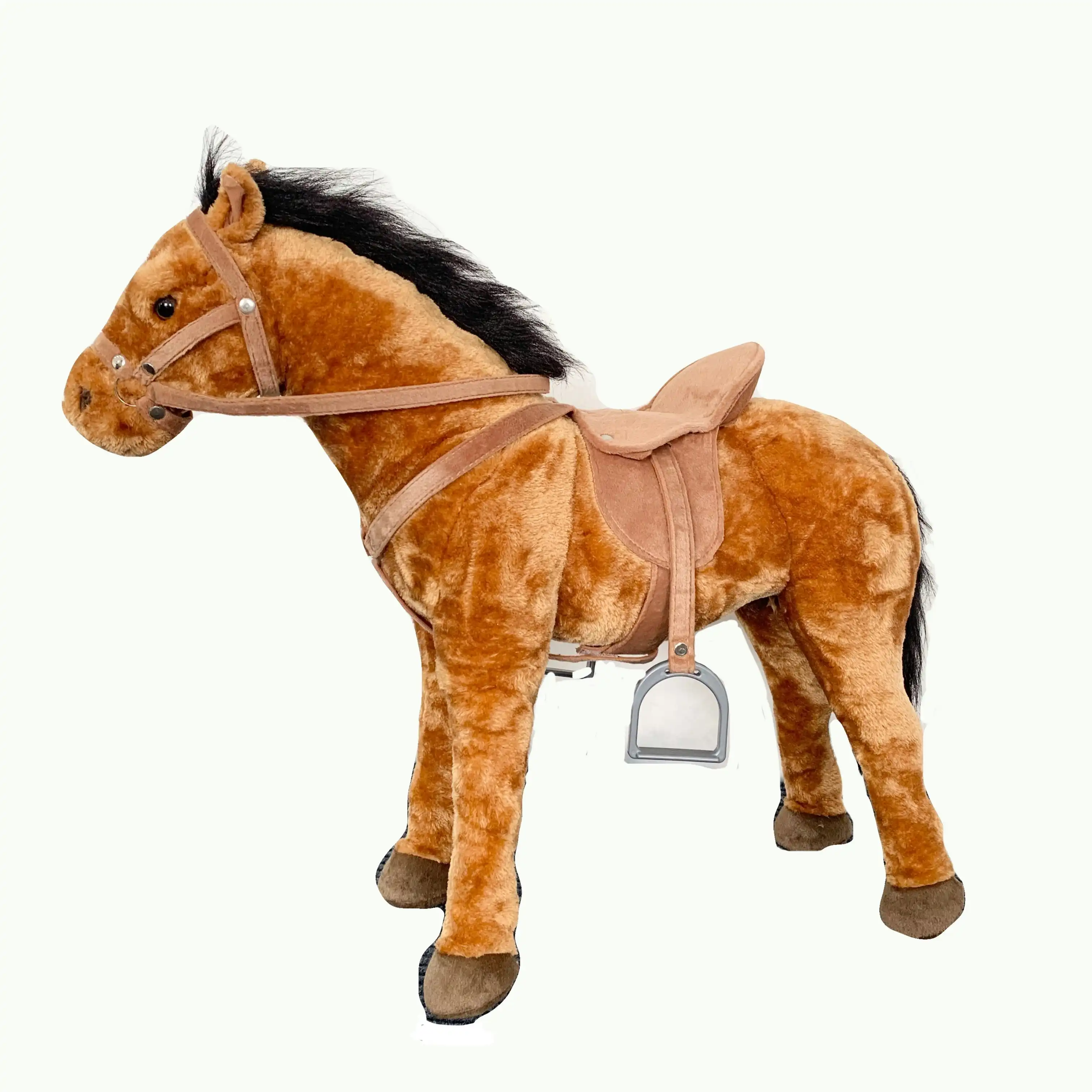 Standing Brown Horse