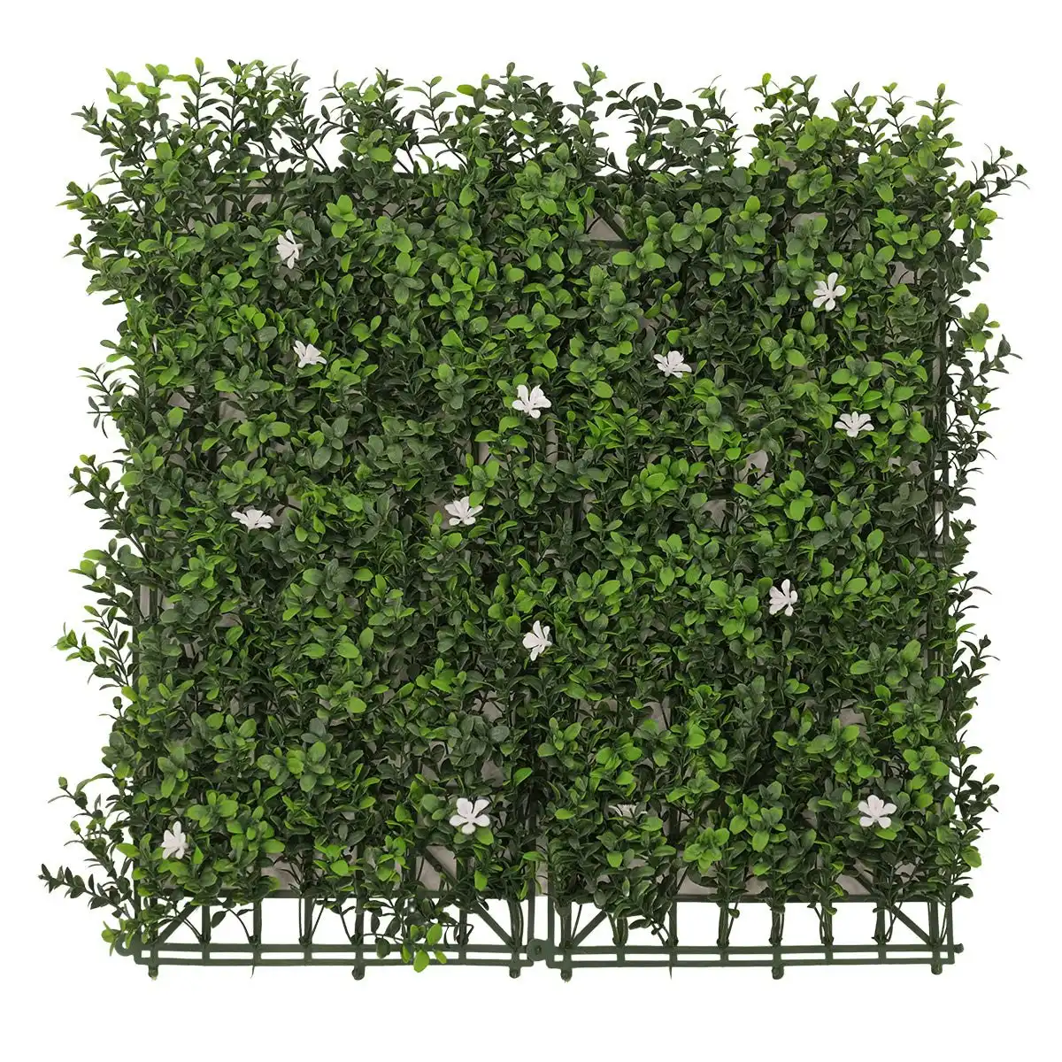 White Flower Artificial Hedge Tile: 50cm x 50cm