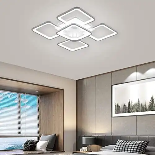 LED Modern Ceiling Light, Square Shape, 72W, Cool (White)