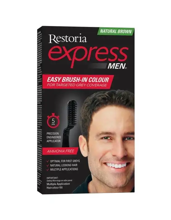 Restoria Express for Men Kit Natural Brown