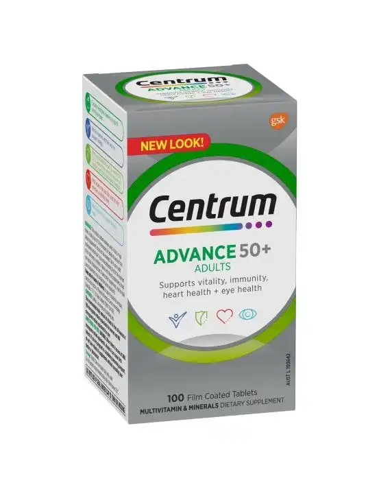 Centrum Advance 50+ For Adults 100 Tablets