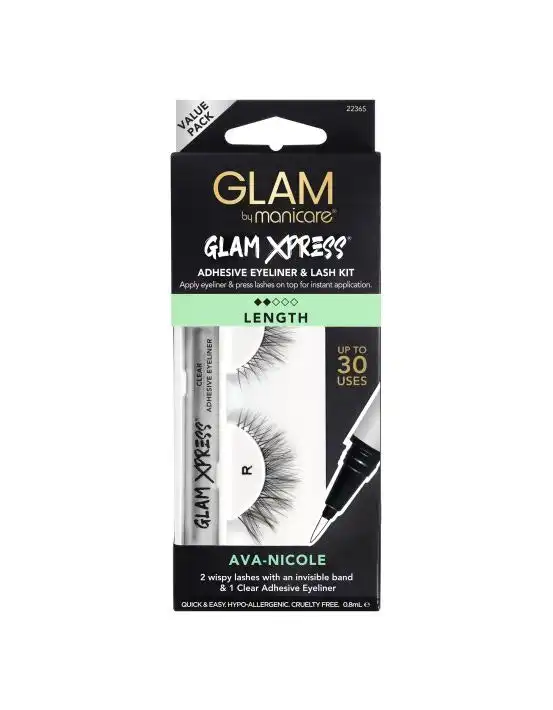 Glam by Manicare 75. Ava - Nicole Glam Xpress® Clear Adhesive Eyeliner & Lash Kit