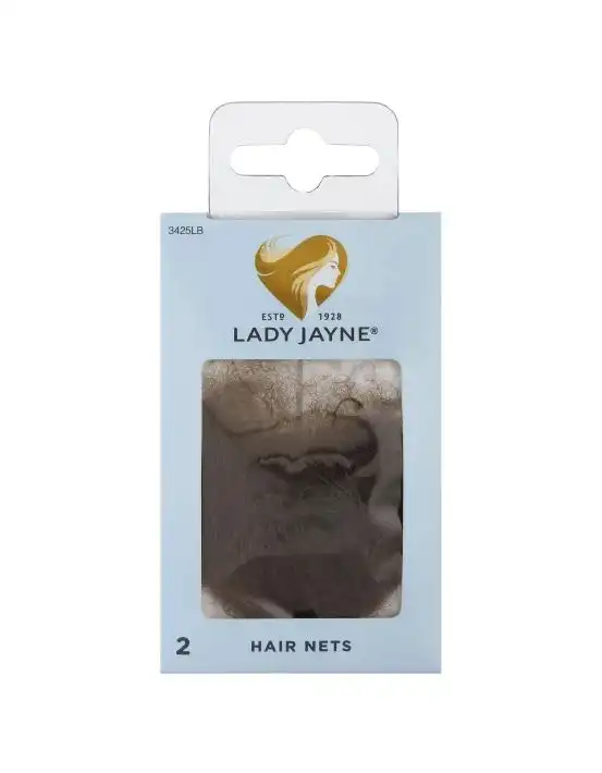 Lady Jayne Light Brown Hair Nets 2 Pack