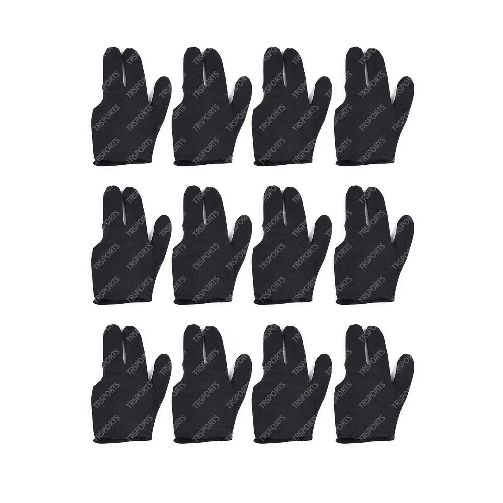 MACE Pool Billiards Snooker Glove Gloves Suit for Left / Right Hand - 12 PCS