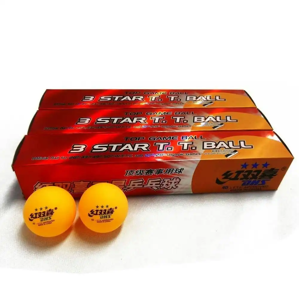 18x DHS 3 Star 40mm Table Tennis Ping Pong Quality Balls Orange Free Postage