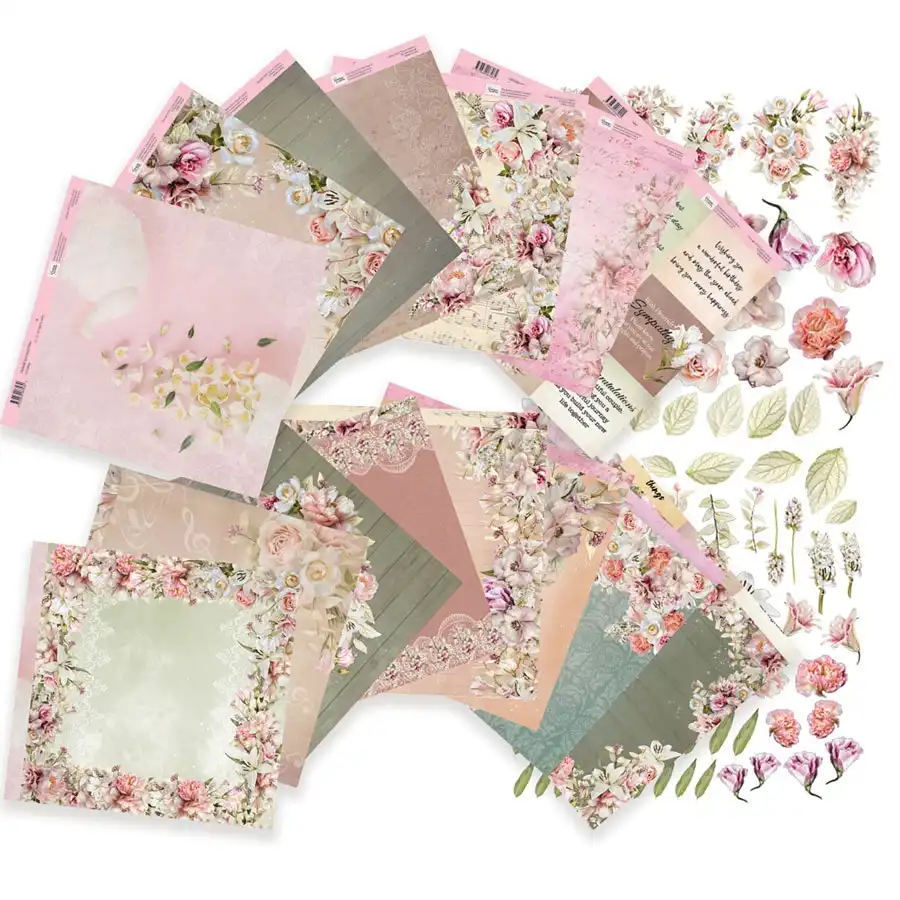 Vintage Tea Paper Collection - 30 x 30 cm  Double-sided Shee- Paper Crafts