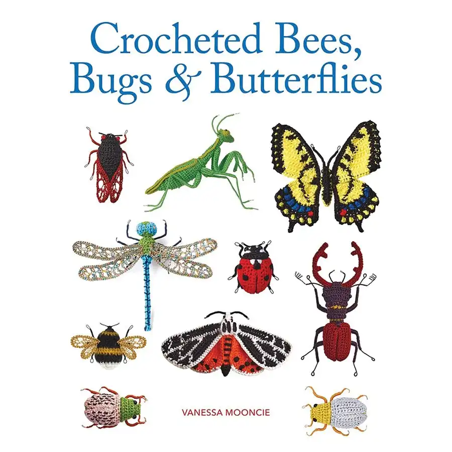 Crocheted Bees Bugs & Butterflies- Book
