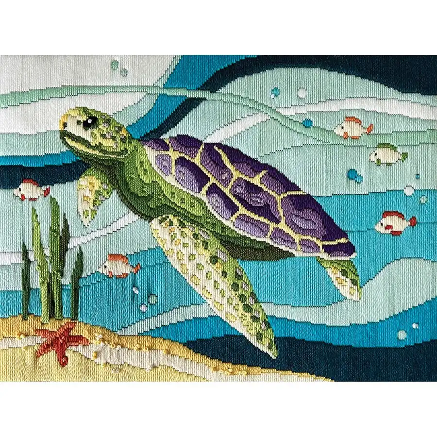 Sea Turtle Long Stitch- Needlework