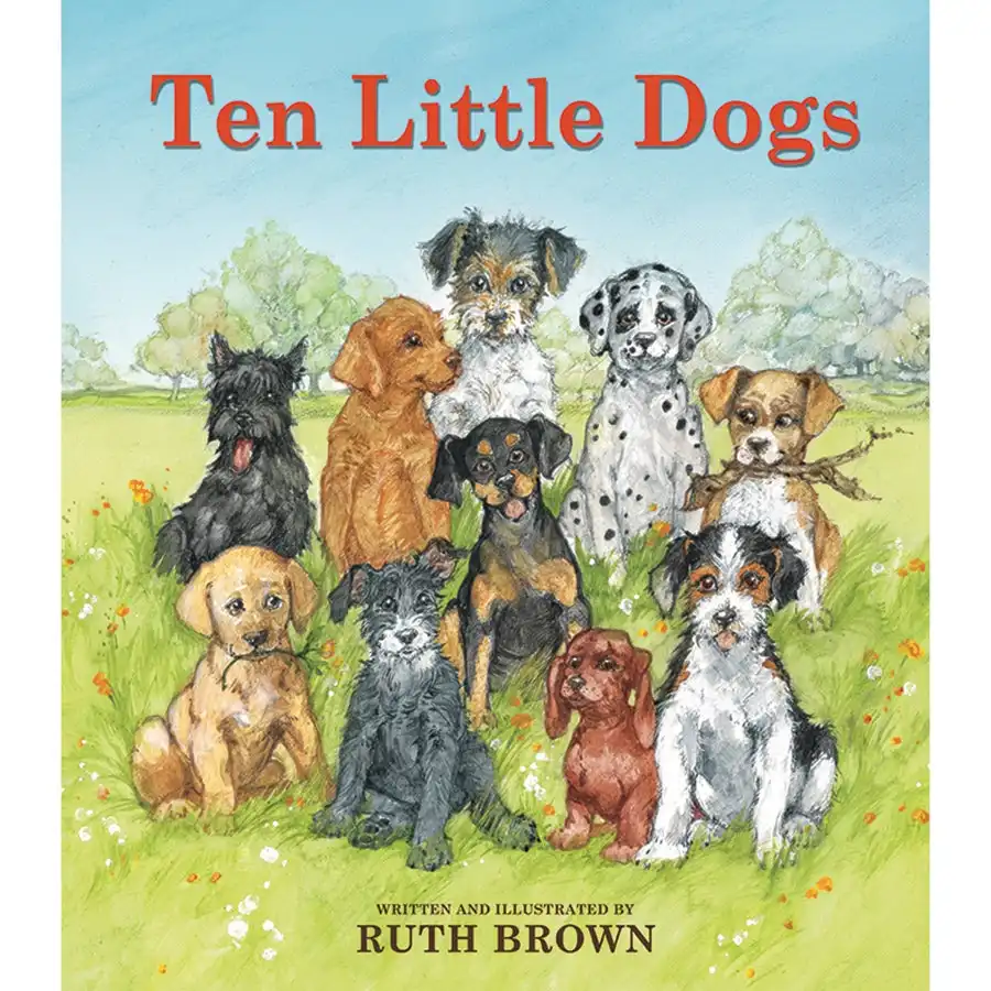Ten Little Dogs Board Book- Book