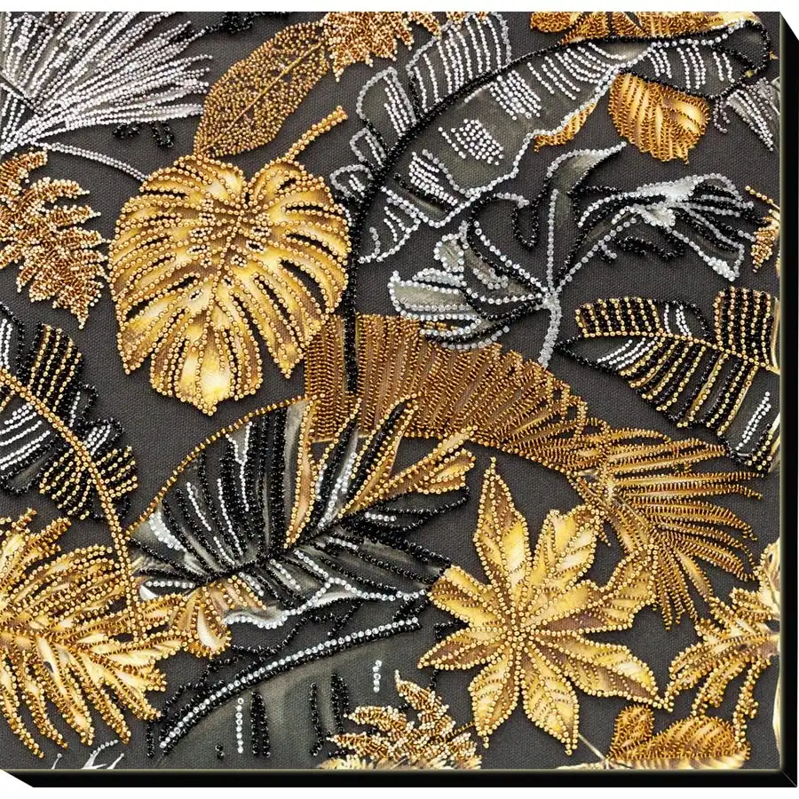 Golden Tropics Bead Embroidery- Needlework