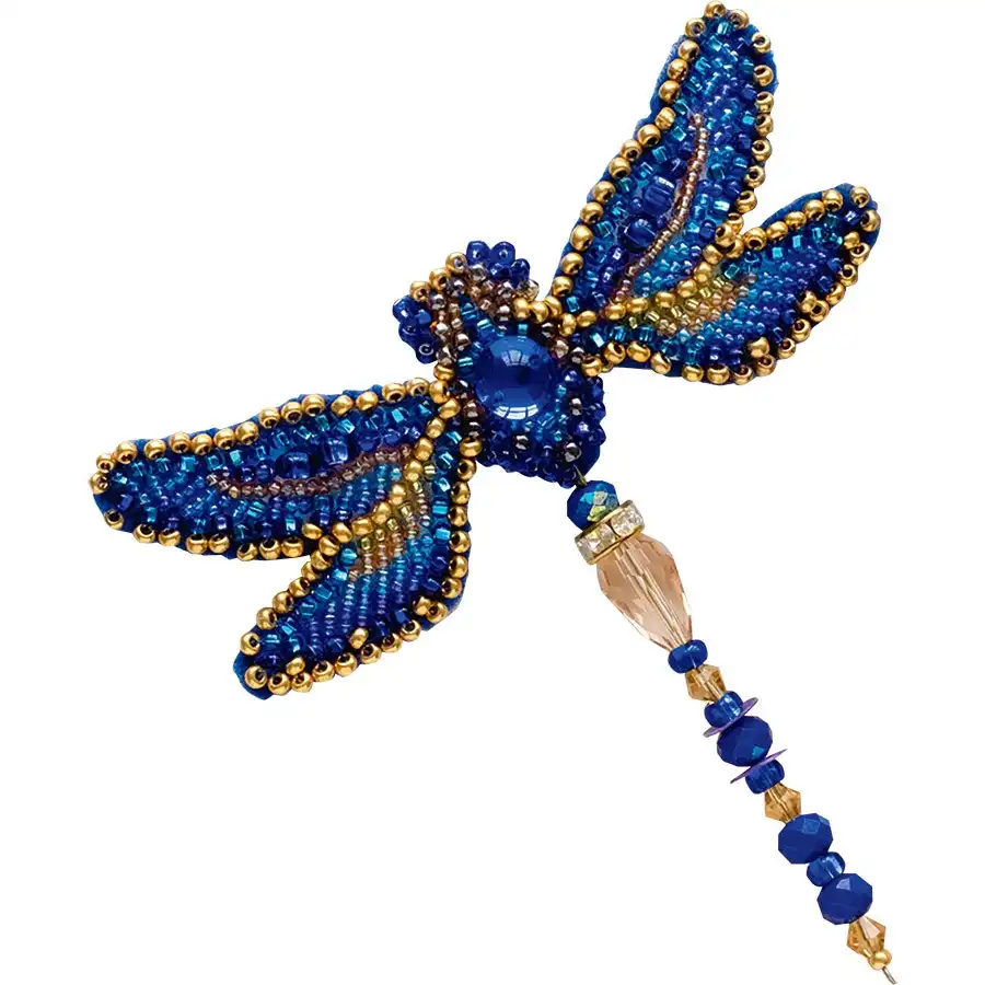 Dragonfly Bead Embroidery- Needlework
