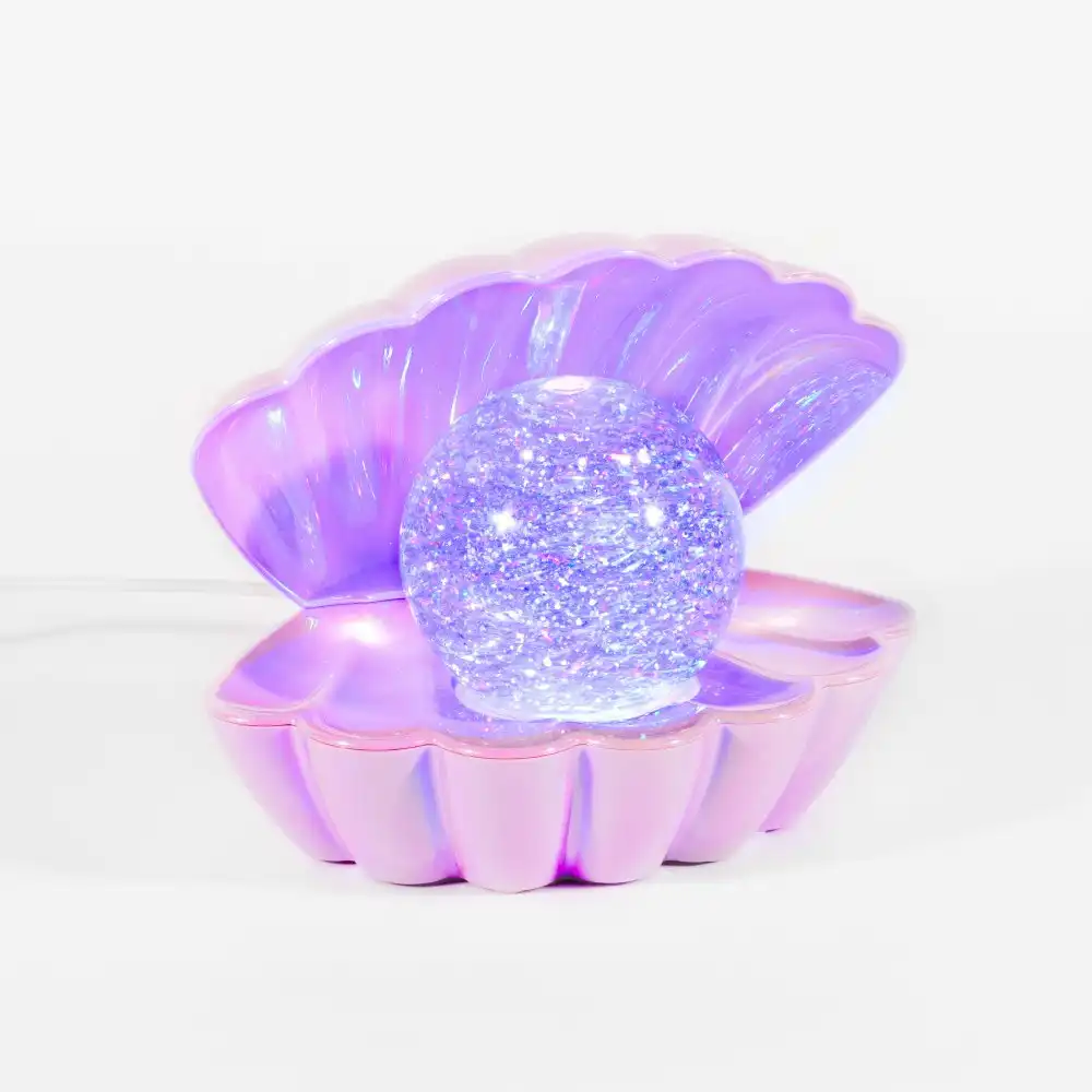 Purple Glitter Pearl Shell Lamp
