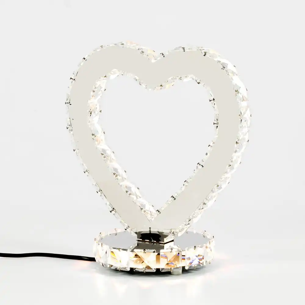 Heart Diamond Crystal Touch Lamp