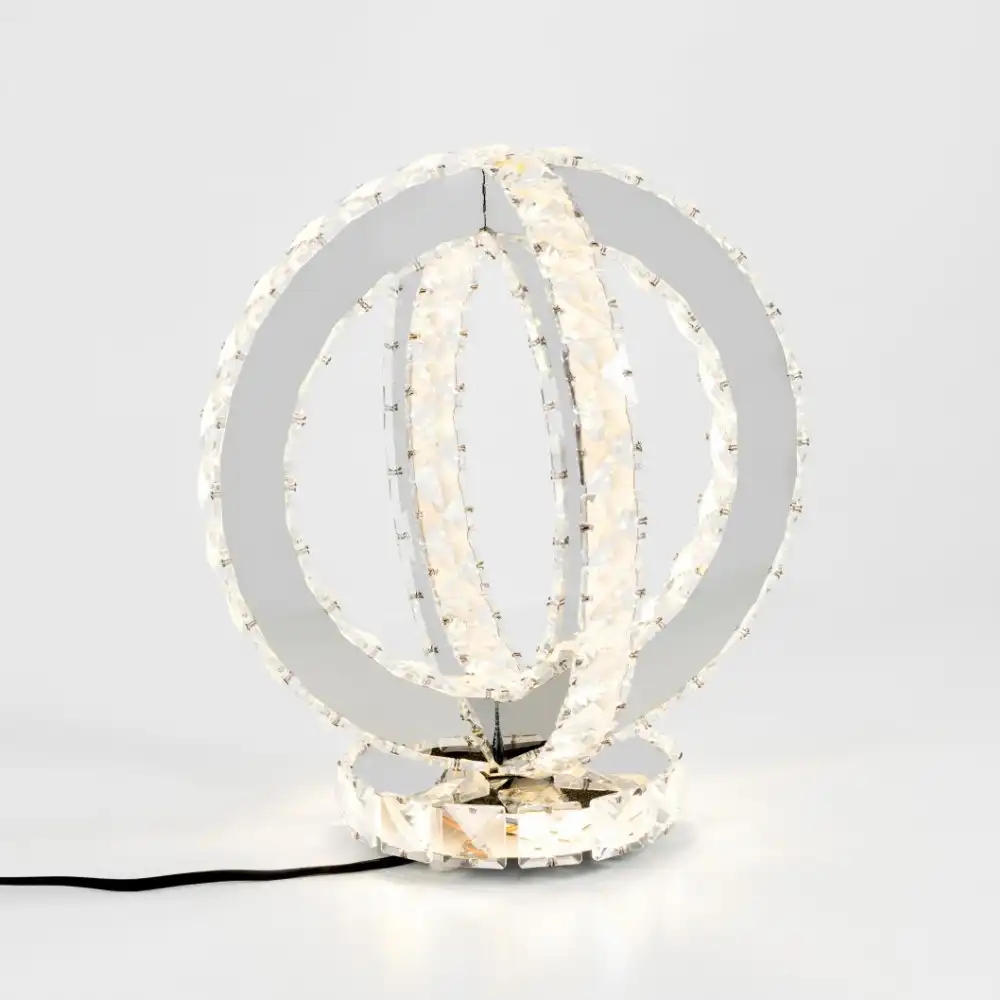 Circle Diamond Crystal Touch Lamp