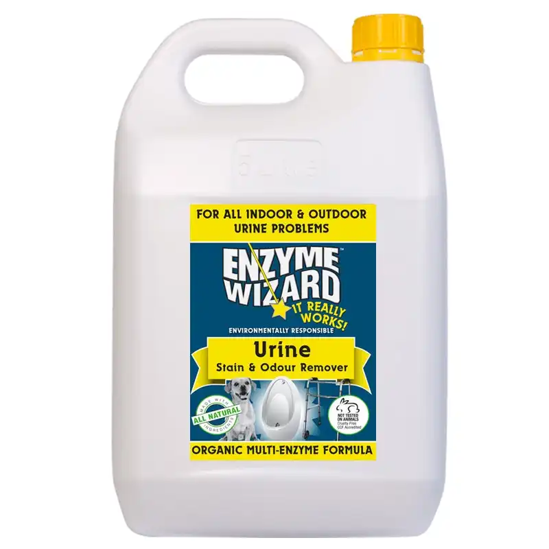 Enzyme Wizard 5L Pet/Dog/Cat Human Urine Stain/Odour Remover Deodoriser Cleaner