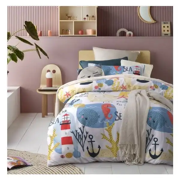 Seaside Glow in the Dark Quilt Cover Sets by Happy Kids