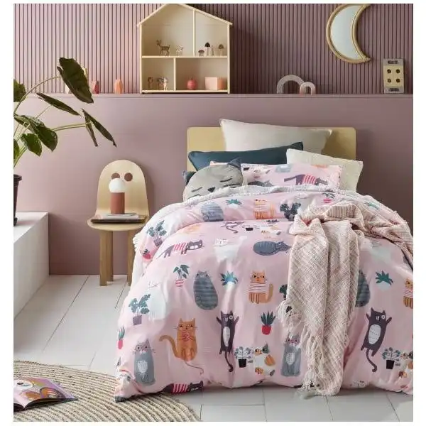 Miaow Glow in the Dark Quilt Cover Sets by Happy Kids