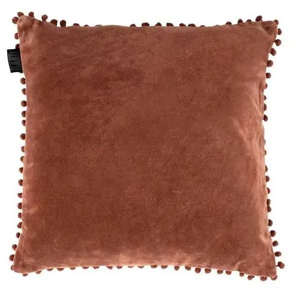 Svenja Mauve Cushion 43cm x 43cm Cotton Cushions by Bedding House