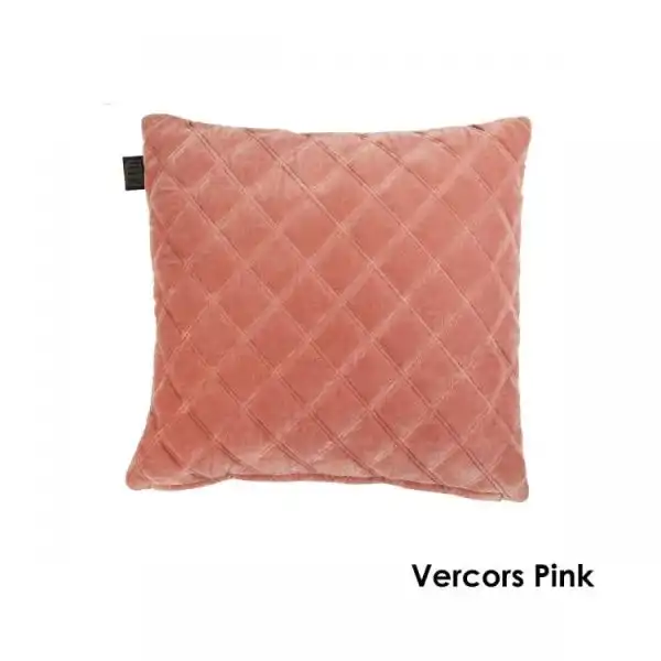 Vercors Pink Cotton Cushions by Bedding House