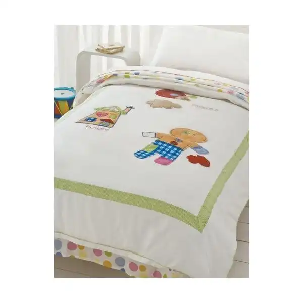 Gingerbread man Applique Quilt Cover Sets by Happy Kids