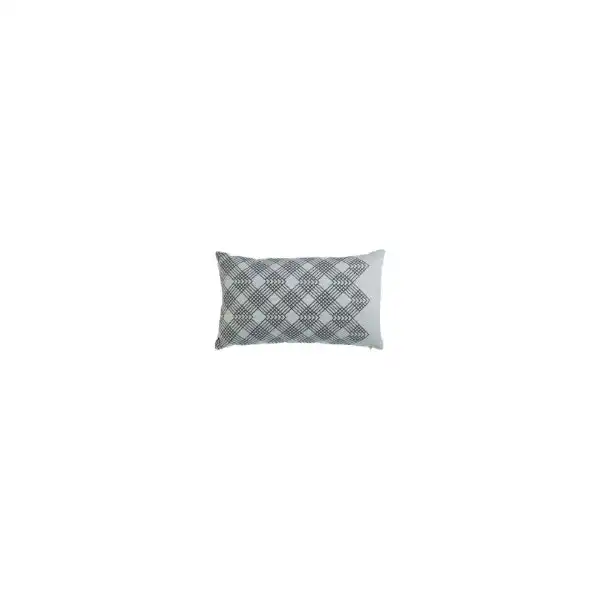 Valence Grey Cotton Cushions by Bedding House