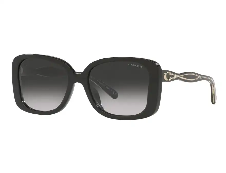 Womens Coach Sunglasses Ch8334u Black/ Grey Gradient Sunnies