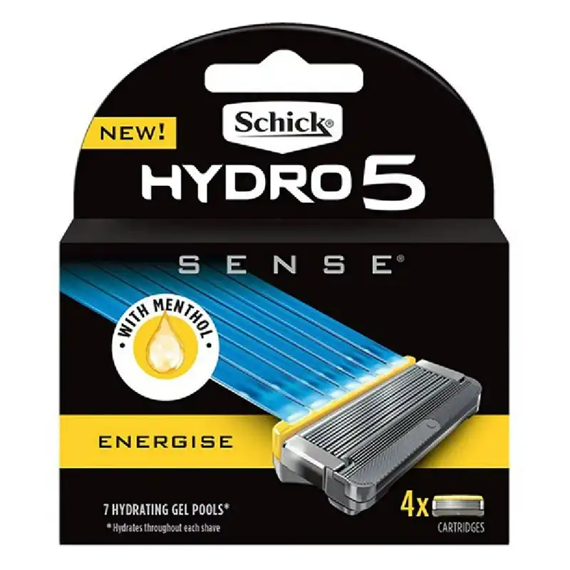 Schick Hydro Sense Energise Cartridges 4 Pack