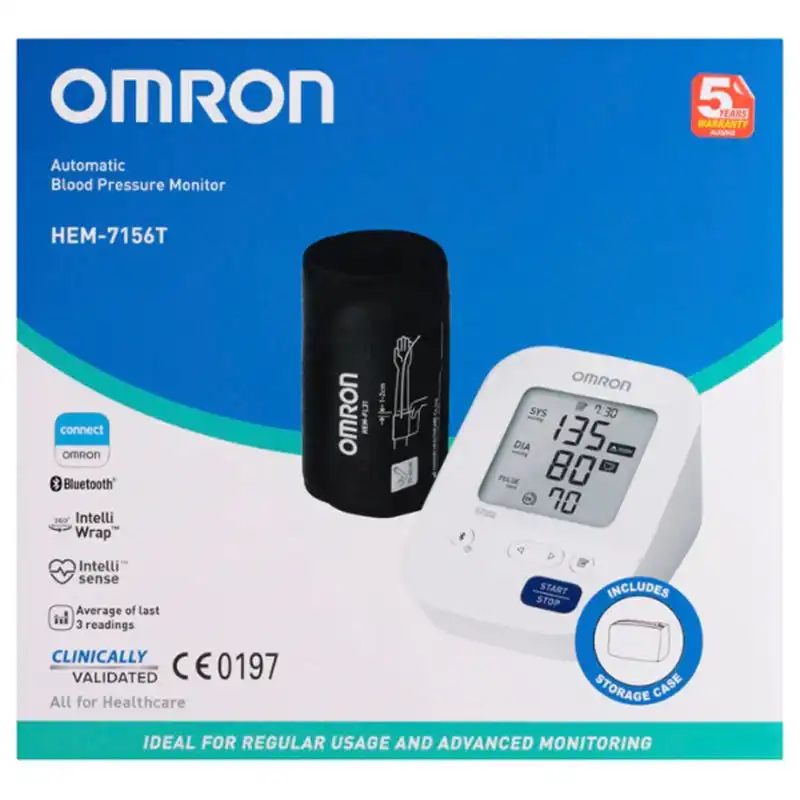Omron Hem7156t Plus Blood Pressure Mon
