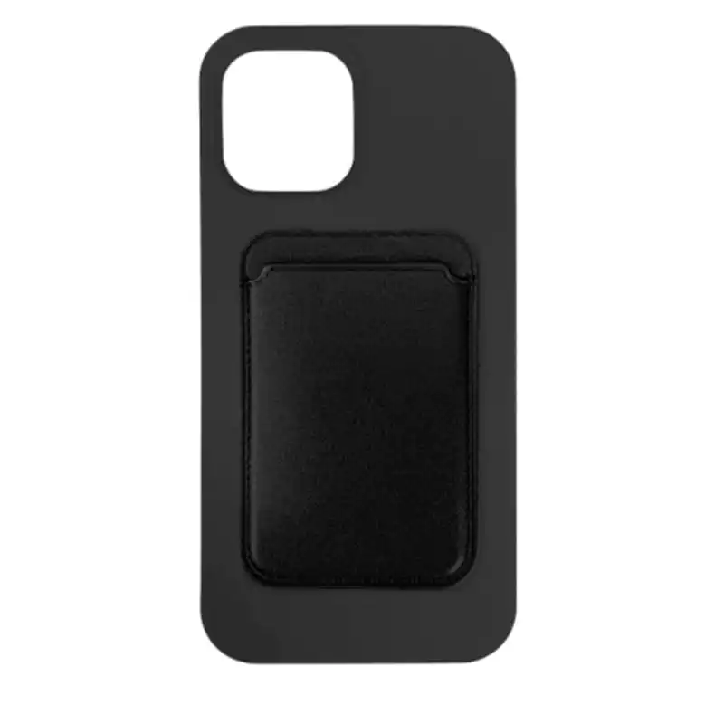 Cleanskin Silicon Case with Magnetic Card Holder for iPhone 13 Pro Max (6.7") - Black