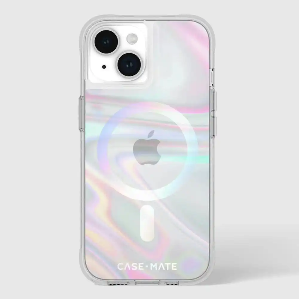 Case-Mate Soap Bubble MagSafe Case For iPhone 15 Plus - Iridescent