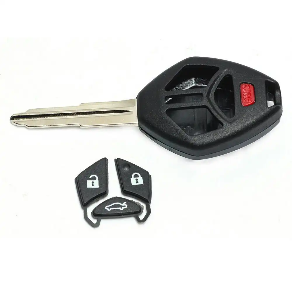 Remote Key Shell Case 4 Button fits Mitsubishi 380 2005 2006 2007 2008 Uncut
