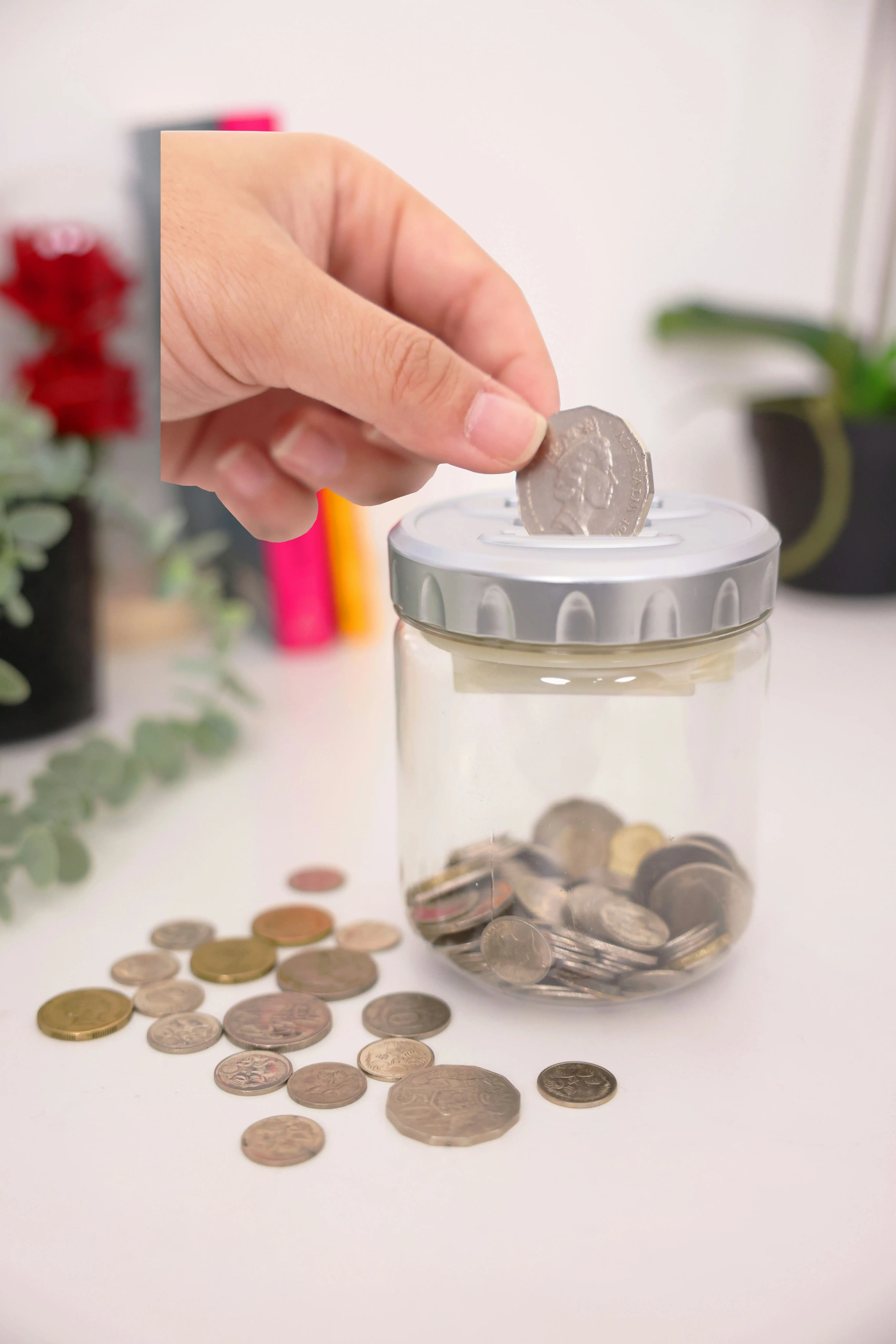 Vistara Aussie Coin Counter & Money Jar