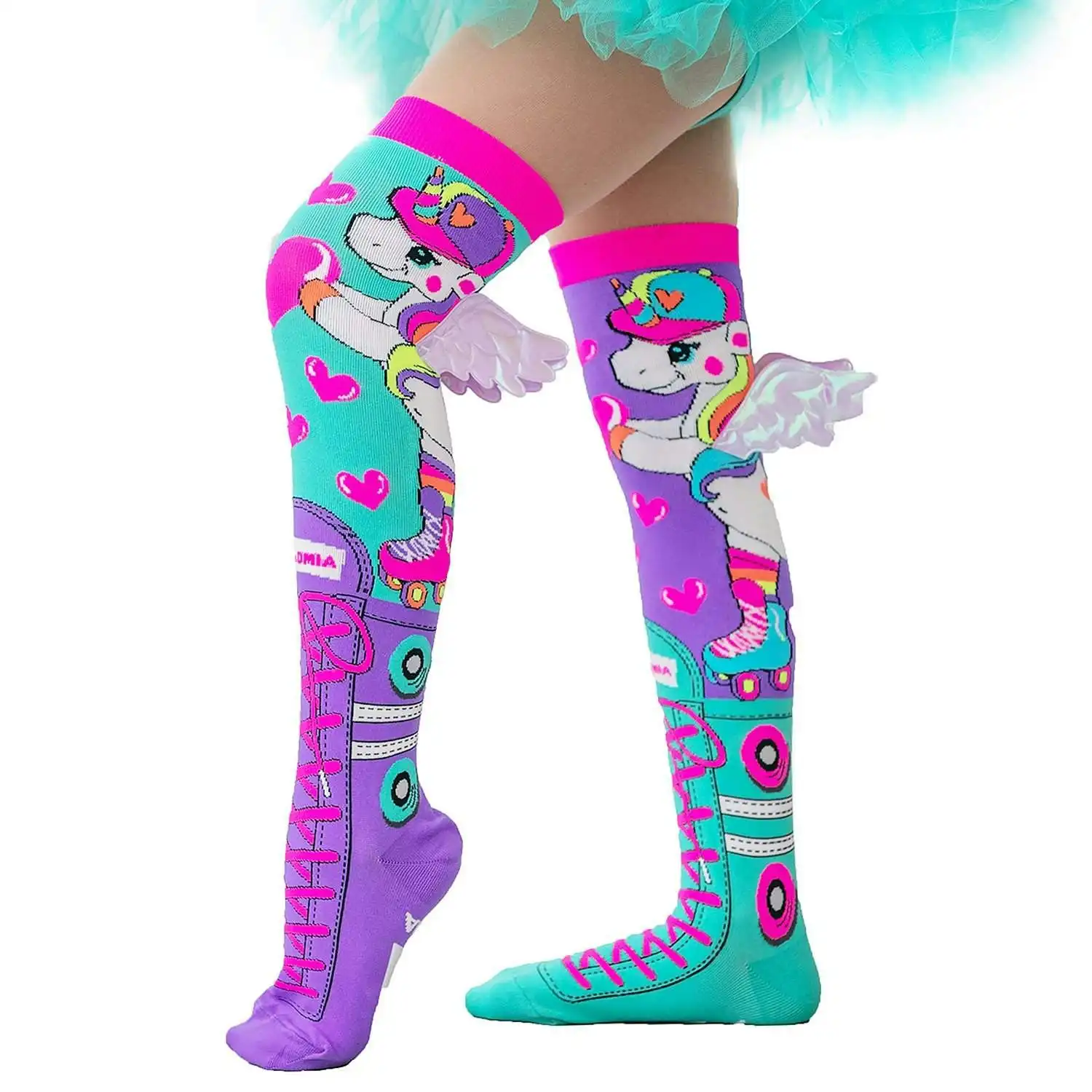 MADMIA -  Skatercorn Socks With Wings (one Size Fits Most) Muskatercorn