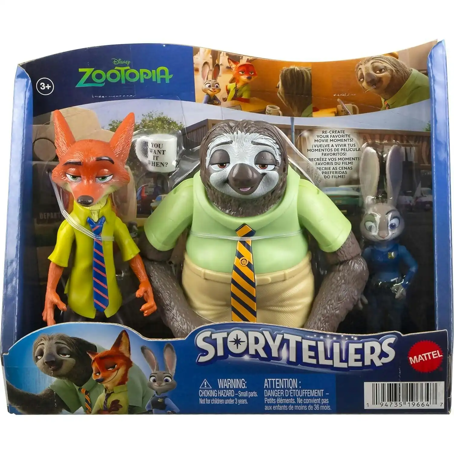 Disney - Zootopia Storytellers 3 Pack - Mattel