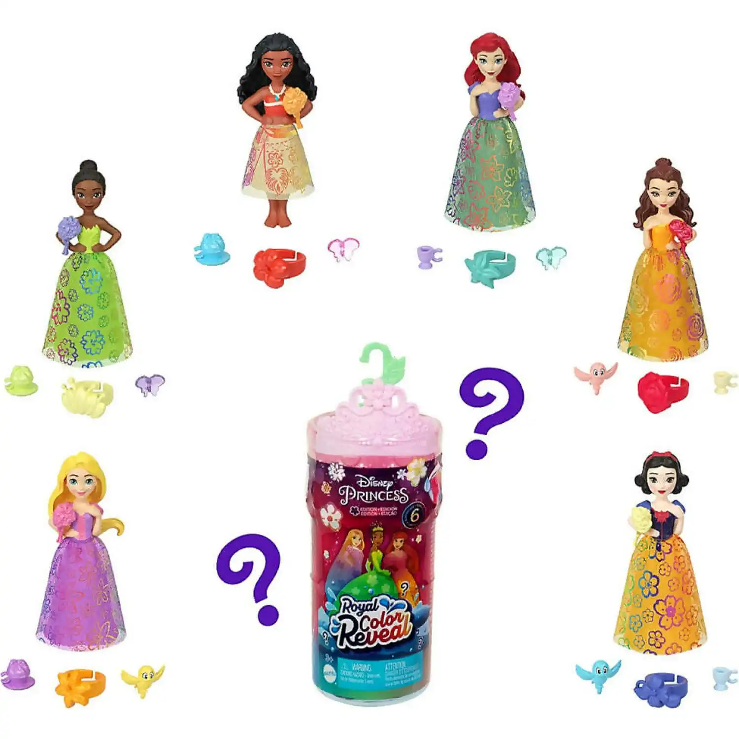 Disney Princess - Royal Colour Reveal Doll Assorted Styles - Mattel