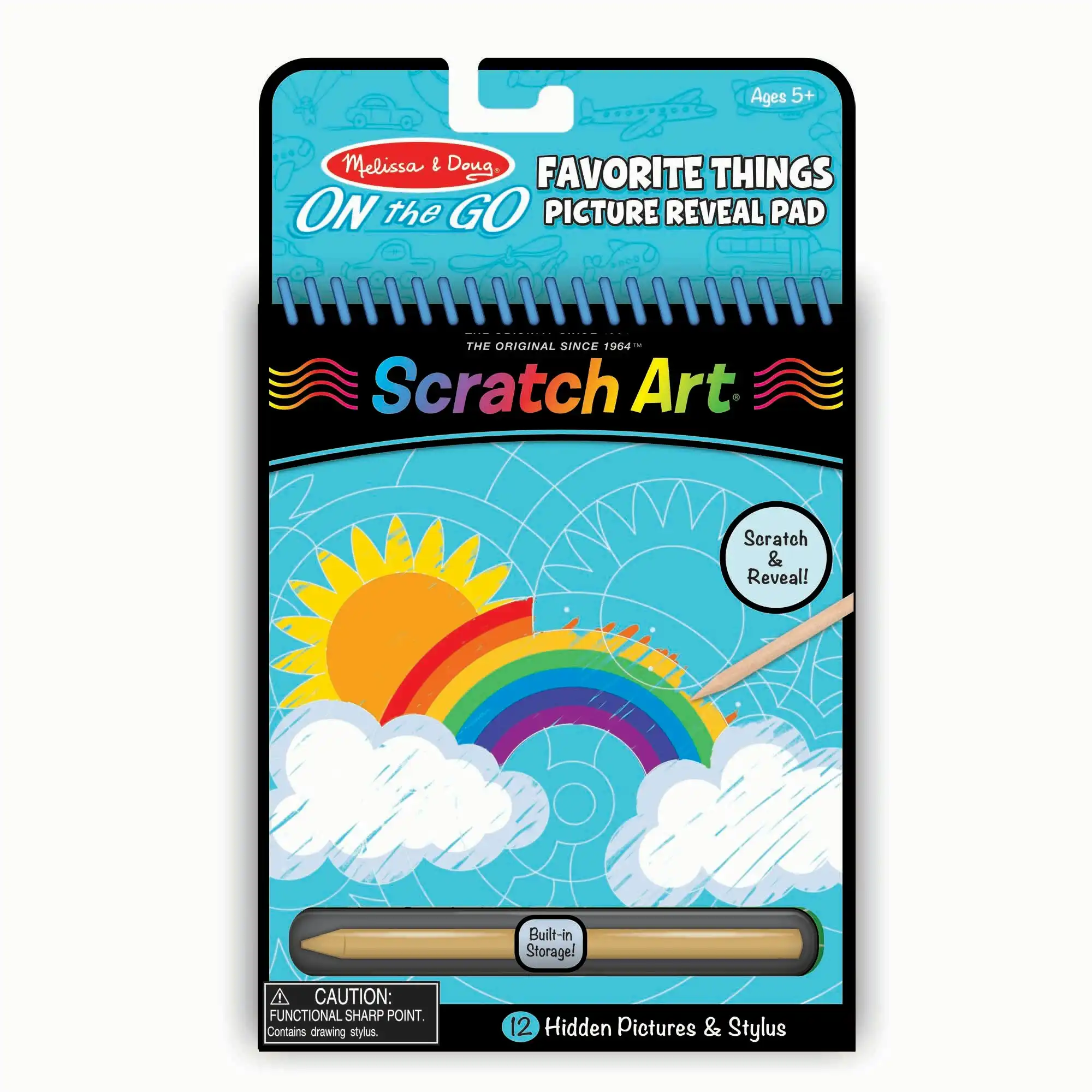 Melissa & Doug - On The Go Scratch Art: Hidden Picture Pad - Favorite Things