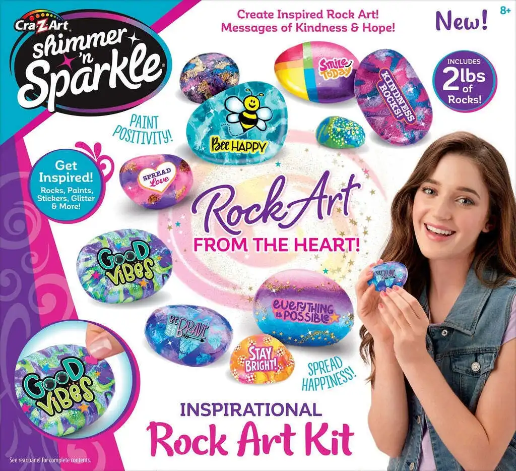Cra-z-art - Shimmer 'n Sparkle Inspirational Rock Art Kit
