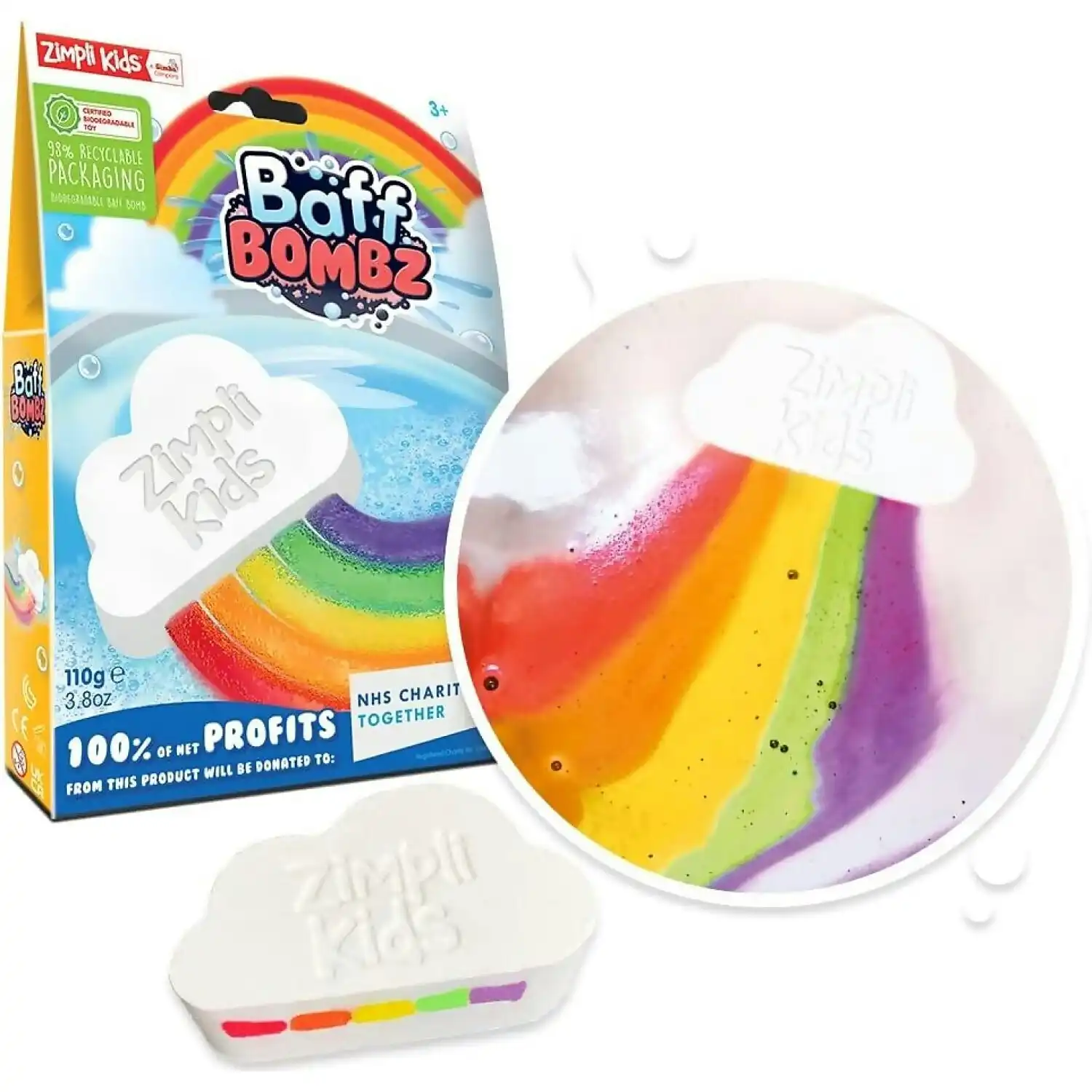 Baff Bombz - Rainbow Cloud Bath Bomb
