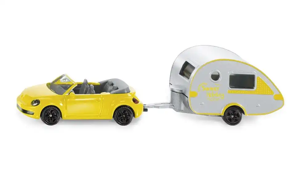 Siku - Car With Trailer Caravan Leisure