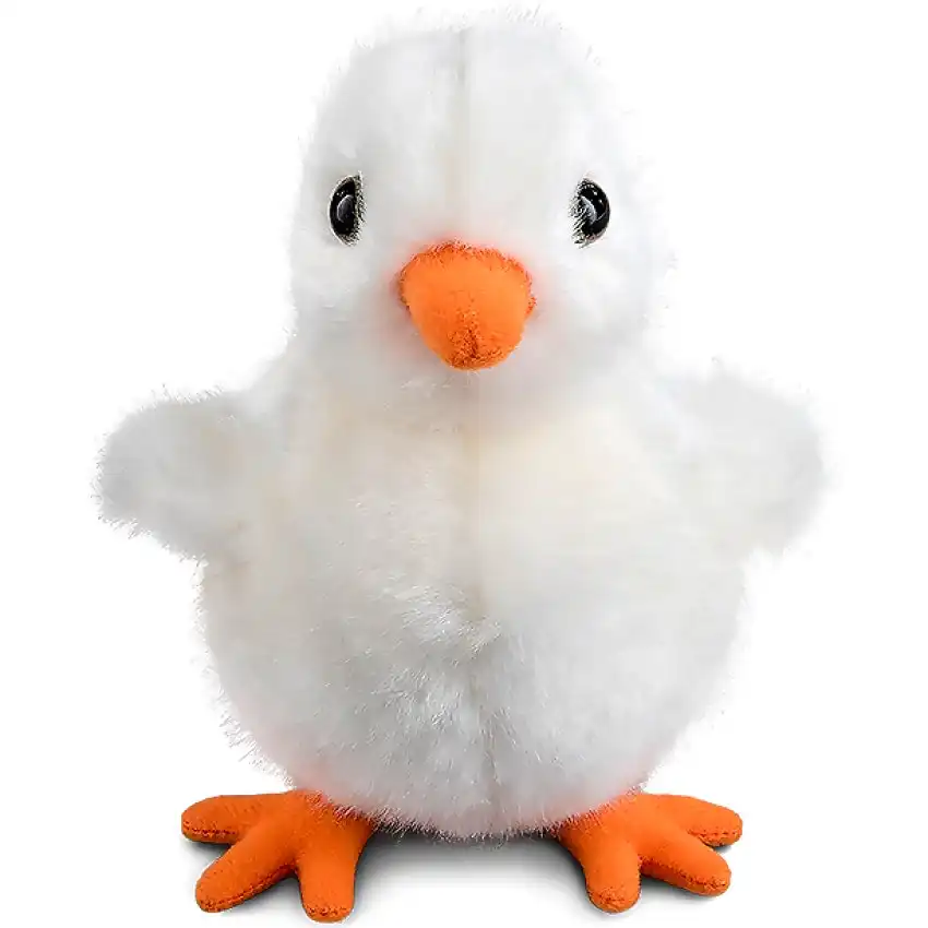 Living Nature - White Fluffy Chick 12cm Plush